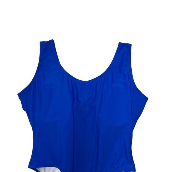 Annbon Women's Size XL 80's 90's Retro High Cut Thong‎ One Piece Swimsuit - Picture 5 of 9